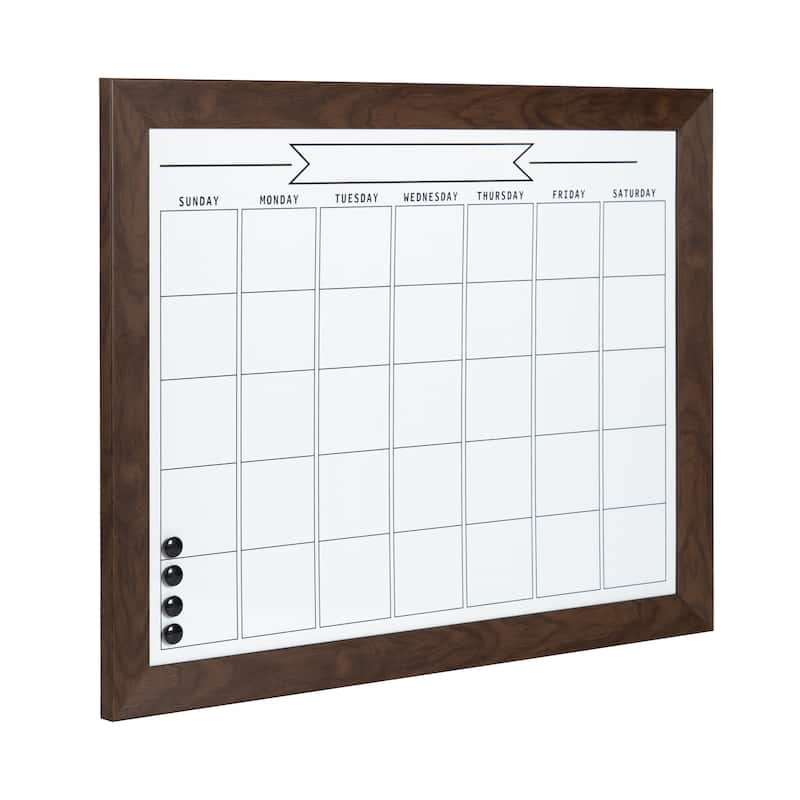 DesignOvation Beatrice Framed Magnetic Dry Erase Monthly Calendar