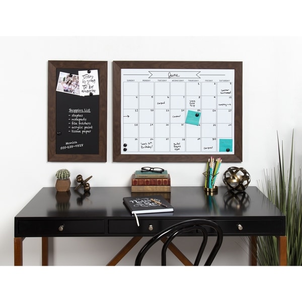 DesignOvation Beatrice Framed Magnetic Dry Erase Monthly Calendar