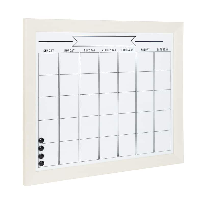 DesignOvation Beatrice Framed Magnetic Dry Erase Monthly Calendar