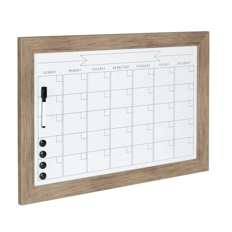 DesignOvation Beatrice Framed Magnetic Dry Erase Monthly Calendar