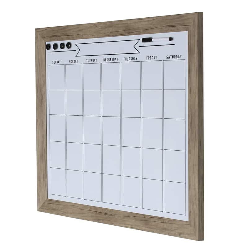 DesignOvation Beatrice Framed Magnetic Dry Erase Monthly Calendar