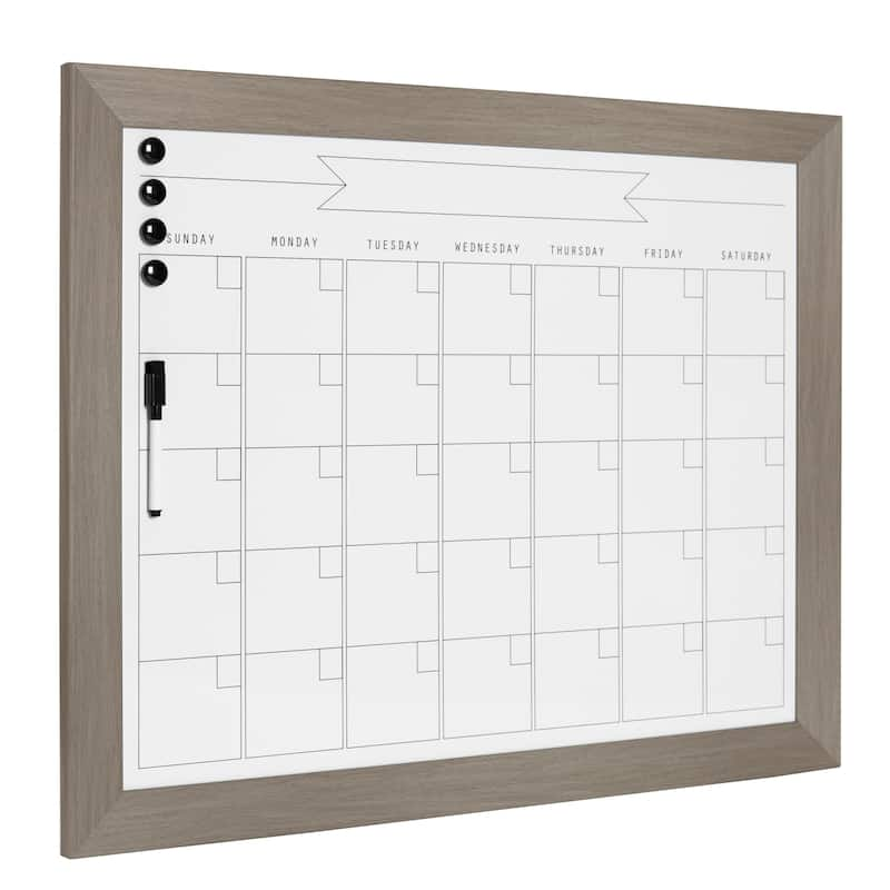 DesignOvation Beatrice Framed Magnetic Dry Erase Monthly Calendar