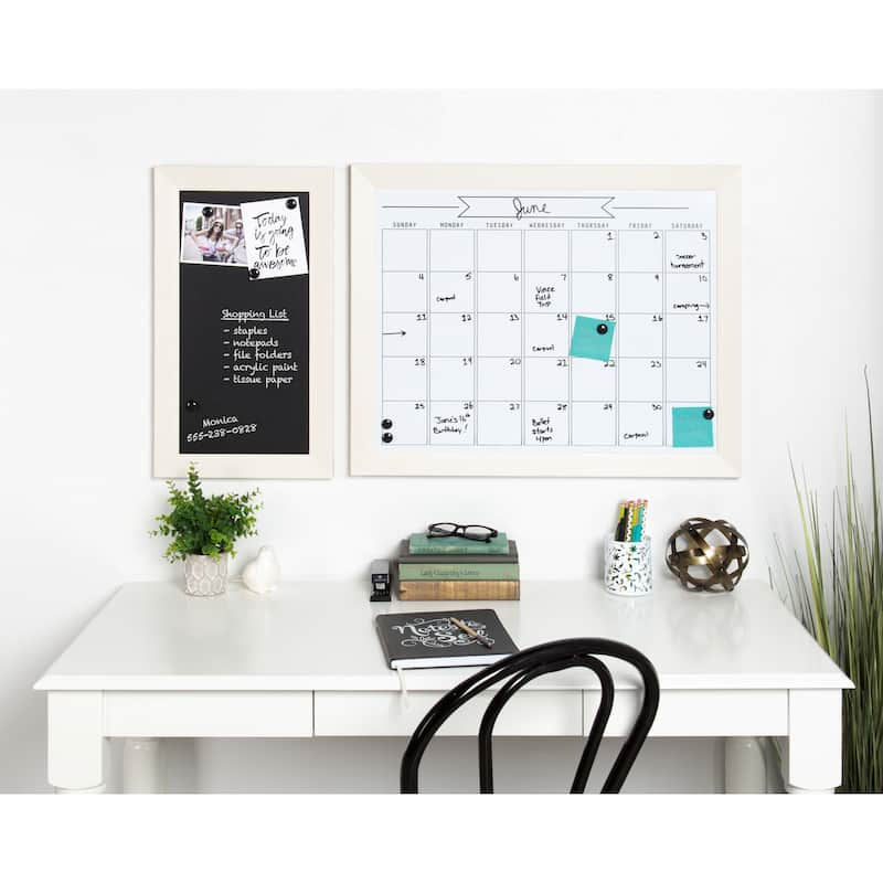 DesignOvation Beatrice Framed Magnetic Dry Erase Monthly Calendar