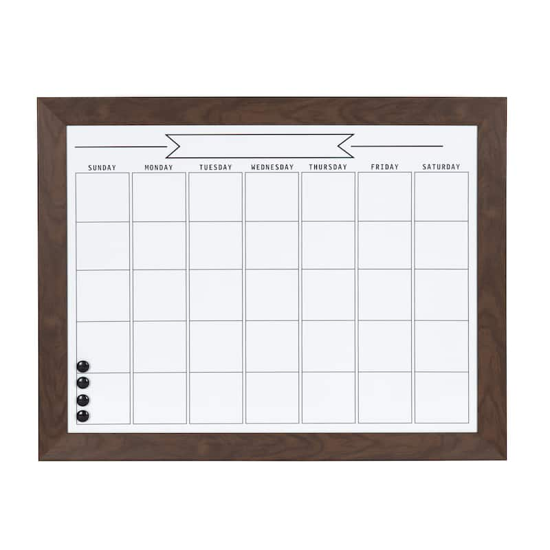 DesignOvation Beatrice Framed Magnetic Dry Erase Monthly Calendar