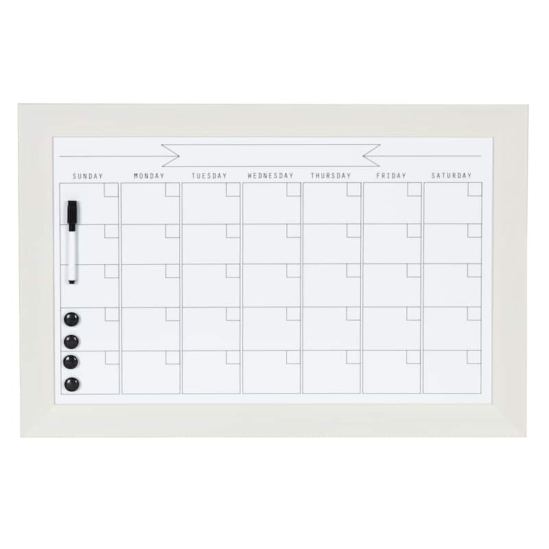 DesignOvation Beatrice Framed Magnetic Dry Erase Monthly Calendar