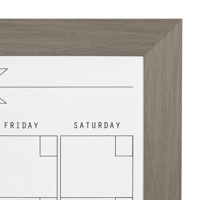 DesignOvation Beatrice Framed Magnetic Dry Erase Monthly Calendar