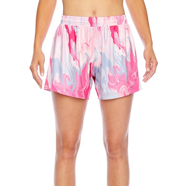 All Sport Women's Sublimated Pink Swirl Sport Pink Swirl Short