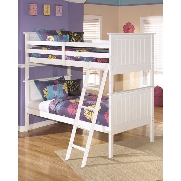 Signature Design by Ashley Lulu White Twin Bunk Bed