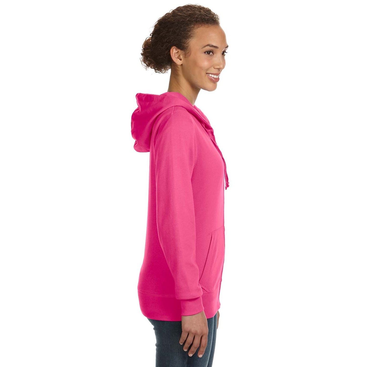 bright pink hoodie womens