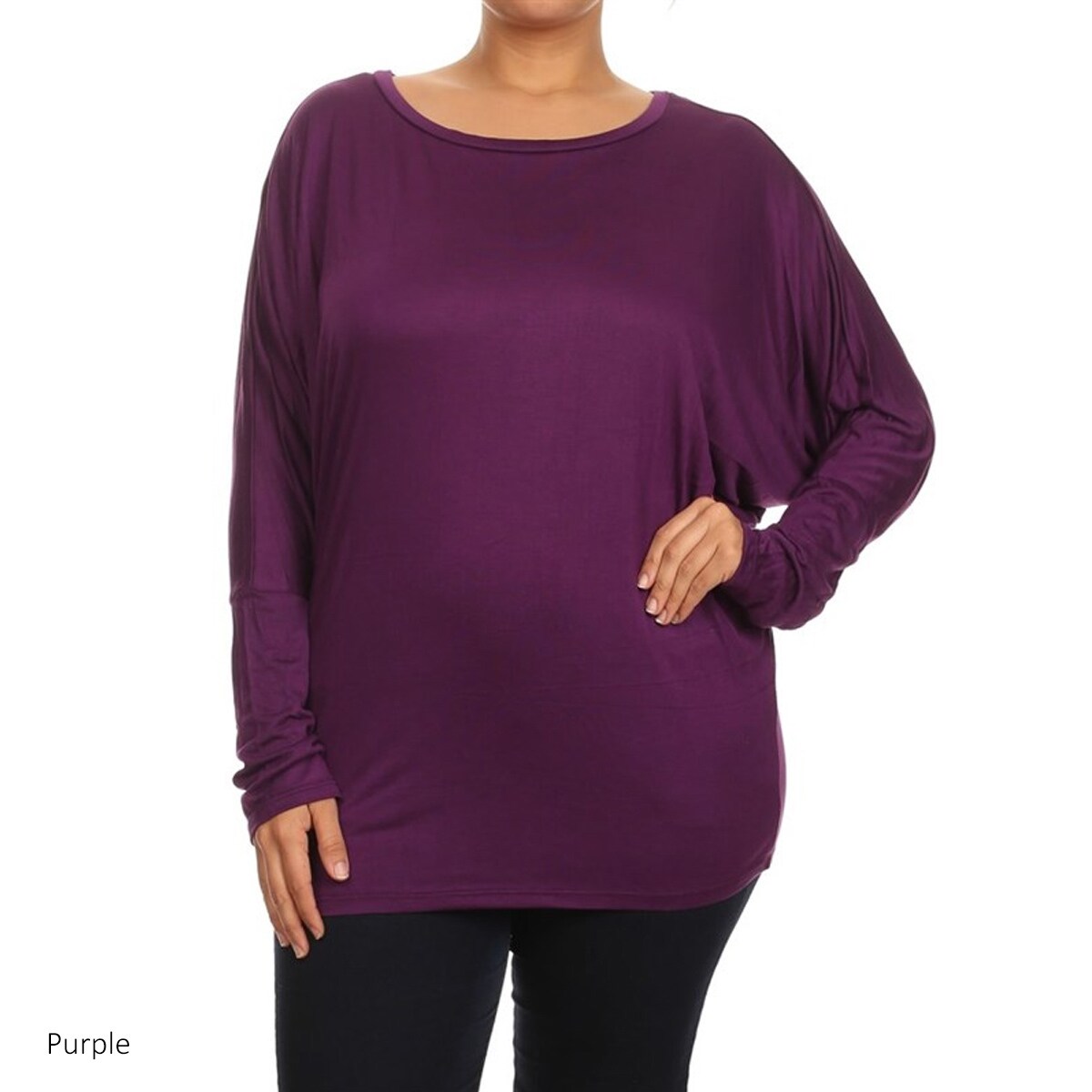 plus size purple sweatshirt