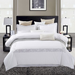 miranda haus lorenz embroidered cotton duvet cover set