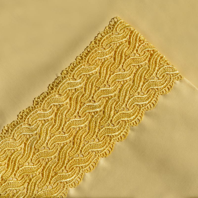 Porch & Den Gerda Deep Pocket Over-sized Cotton Lace Bed Sheet Set