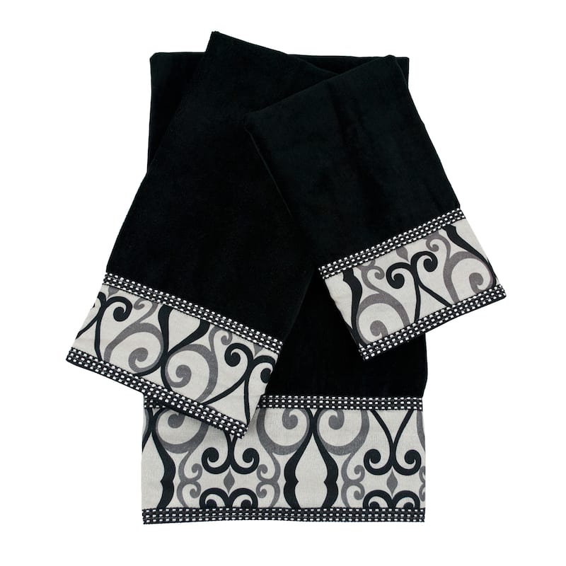 Sherry Kline Abingdon 3-piece Decorative Embellished Towel Set