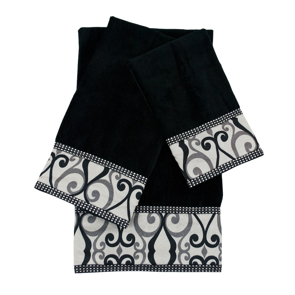 Sherry Kline Abingdon 3-piece Decorative Embellished Towel Set
