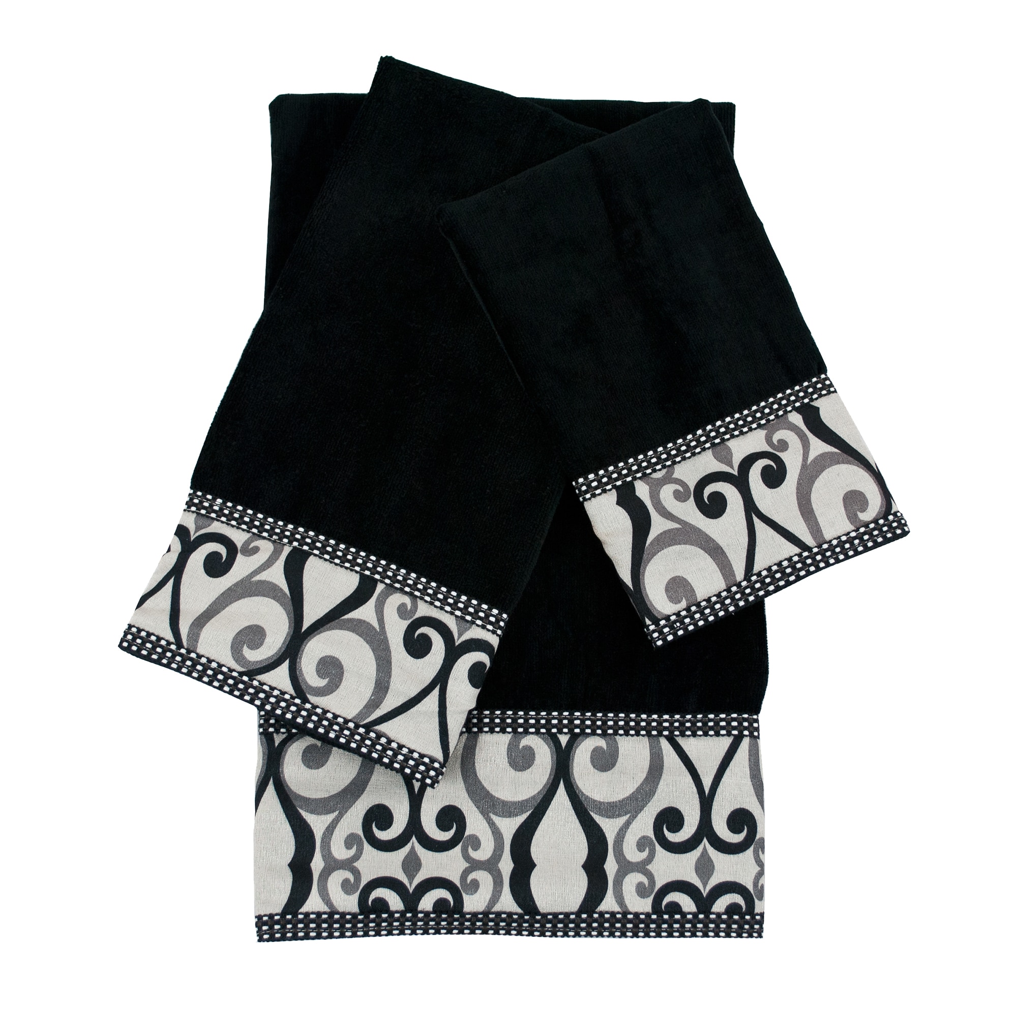 Sherry Kline Abingdon 3-piece Decorative Embellished Towel Set