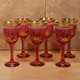 preview thumbnail 6 of 8, Lorren Home Trend Choice of Color Multicolored 6-piece Wine Goblet Set