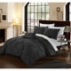 Chic Home Whitley Black 8-Piece Bed in a Bag Duvet Cover with Sheet Set ...