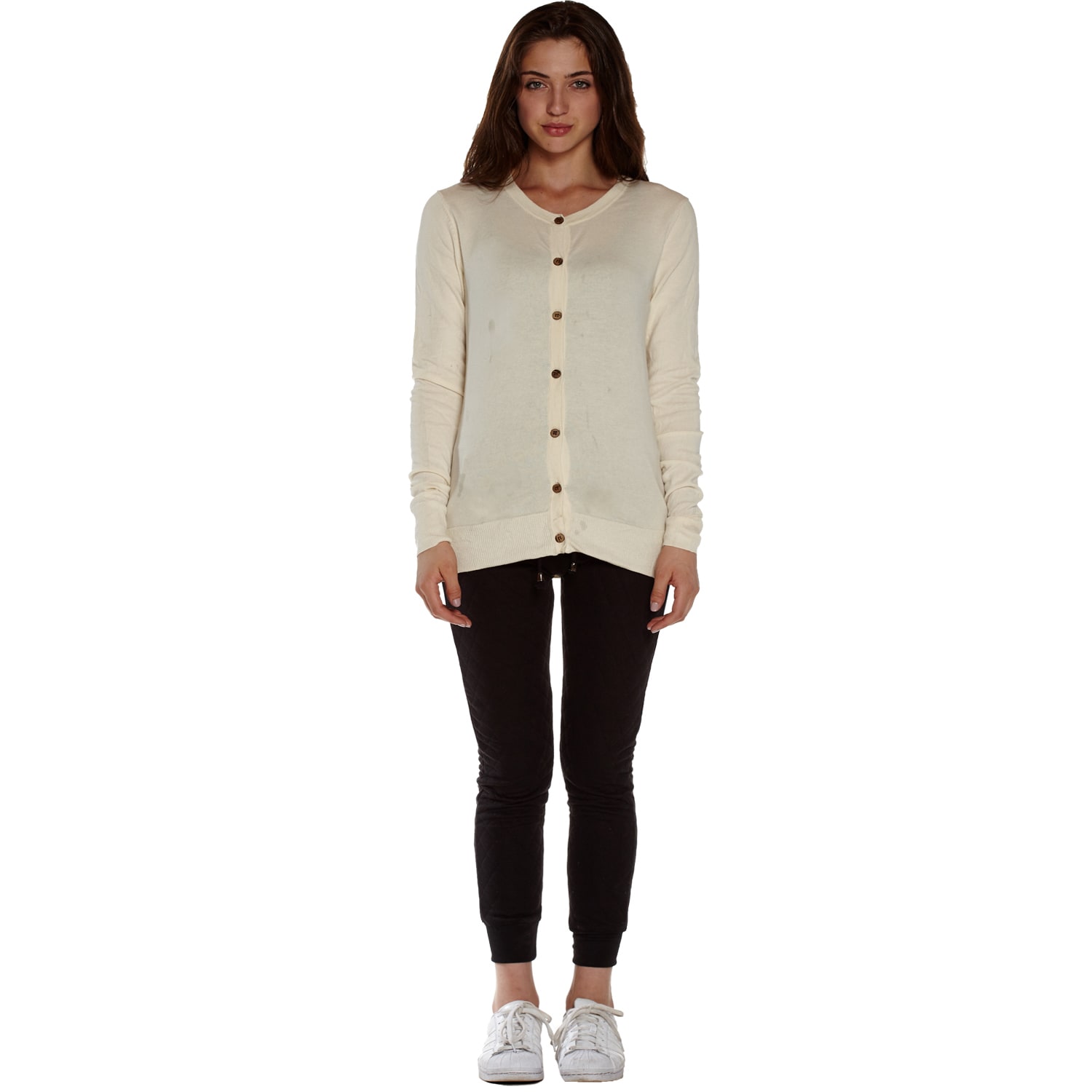 round neck cardigans