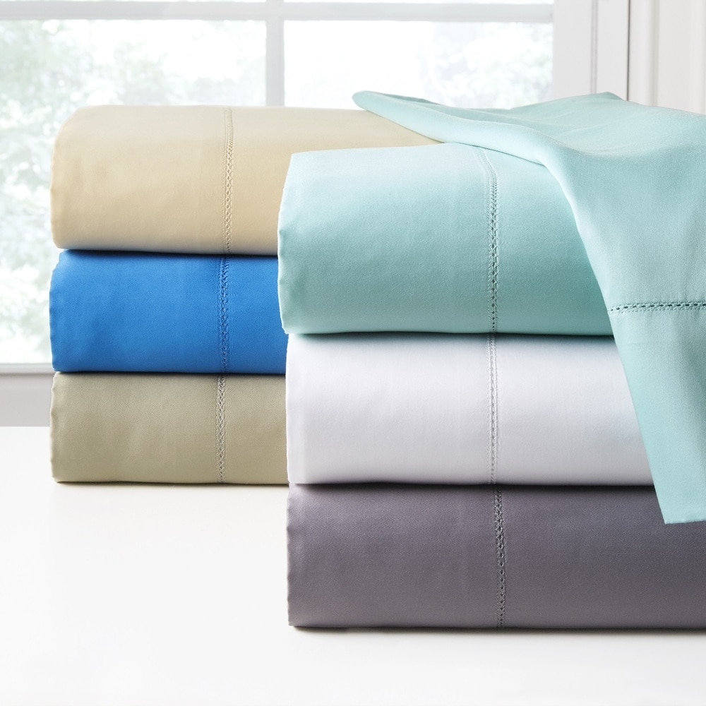 Pointehaven 410 Thread Count Long Staple Cotton Oversized Bed Sheet Set