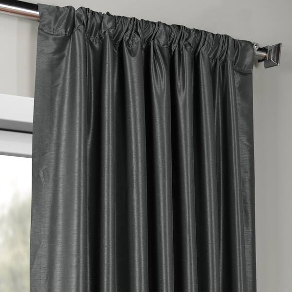 Shop Exclusive Fabrics Vintage Textured Faux Dupioni Silk Curtain