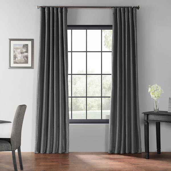 Shop Exclusive Fabrics True Blackout Vintage Textured Faux Dupioni