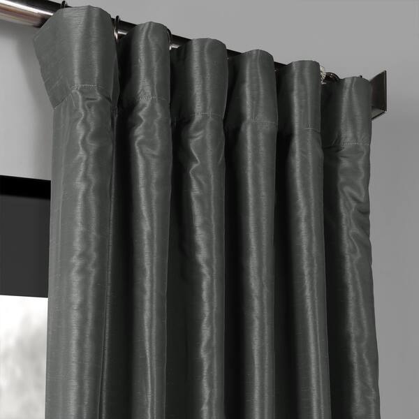 Shop Exclusive Fabrics True Blackout Vintage Textured Faux Dupioni