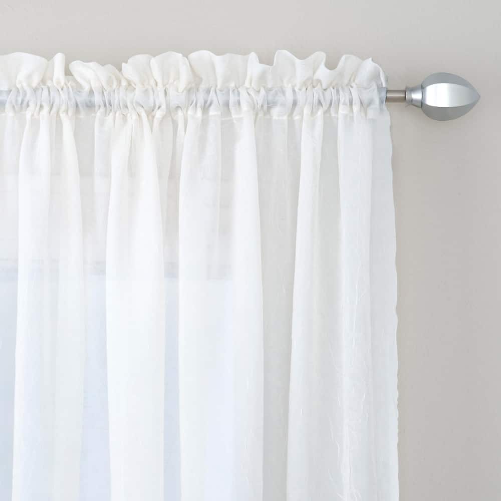 Miller Curtains Preston 63-inch Rod Pocket Sheer Curtain Panel - 52 x 63 - 52 x 63
