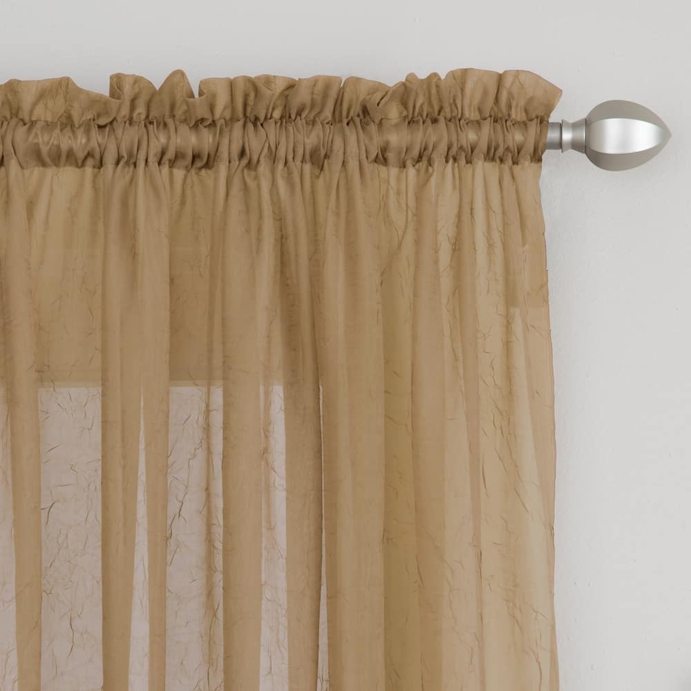 Miller Curtains Preston 63-inch Rod Pocket Sheer Curtain Panel - 52 x 63 - 52 x 63