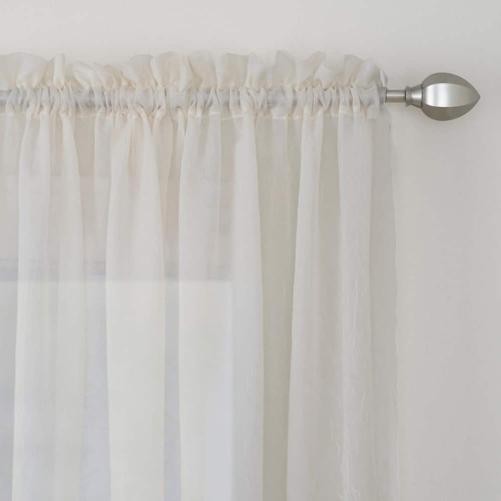 Miller Curtains Preston 63-inch Rod Pocket Sheer Curtain Panel - 52 x 63 - 52 x 63