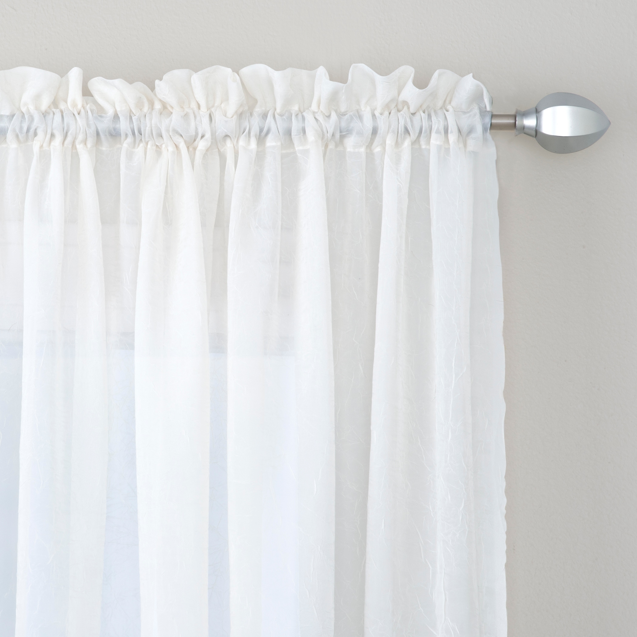 Miller Curtains Preston 84-Inch Rod Pocket Sheer Curtain Panel