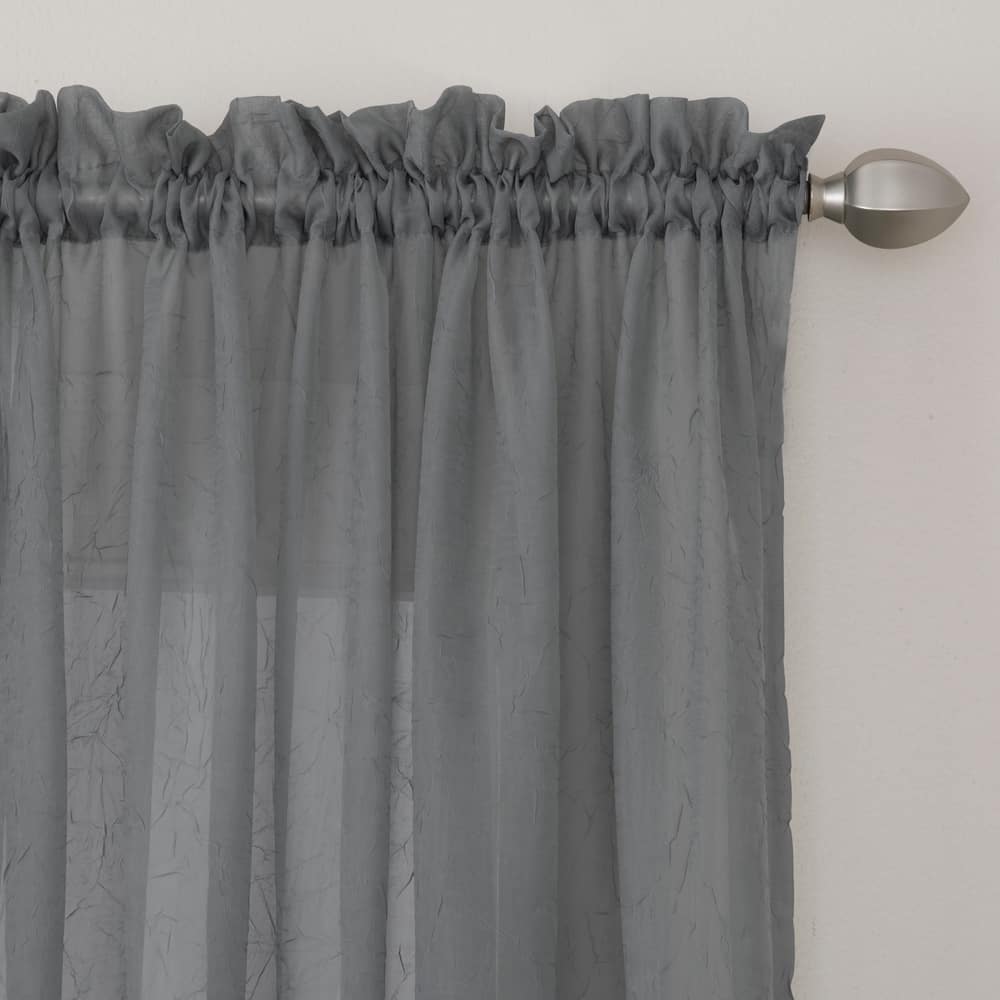 Miller Curtains Preston 84-Inch Rod Pocket Sheer Curtain Panel