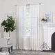 preview thumbnail 2 of 13, Miller Curtains Preston 84-Inch Rod Pocket Sheer Curtain Panel