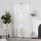 preview thumbnail 2 of 24, Miller Curtains Preston 95-inch Rod Pocket Sheer Curtain Panel