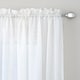 preview thumbnail 1 of 24, Miller Curtains Preston 95-inch Rod Pocket Sheer Curtain Panel 52 x 95 - White