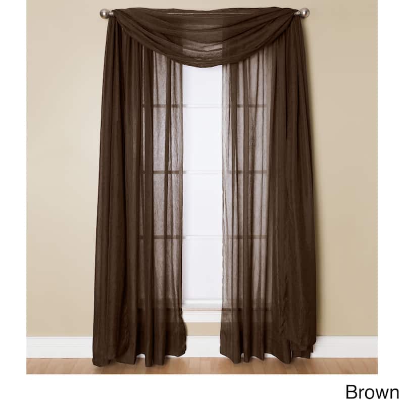 Miller Curtains Preston 216-inch Sheer Window Scarf