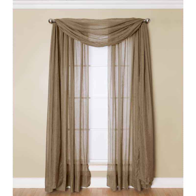 Miller Curtains Preston 216-inch Sheer Window Scarf