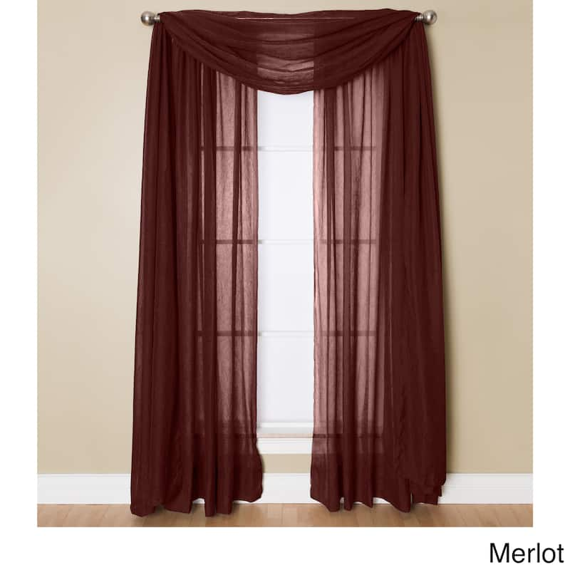 Miller Curtains Preston 216-inch Sheer Window Scarf