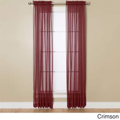 Miller Curtains Angelica Sheer 95-inch Rod Pocket Curtain Panel