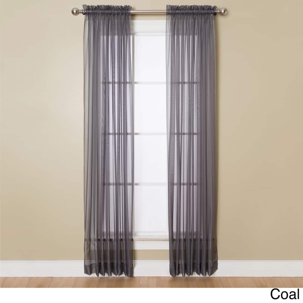 Miller Curtains Angelica Sheer 95-inch Rod Pocket Curtain Panel