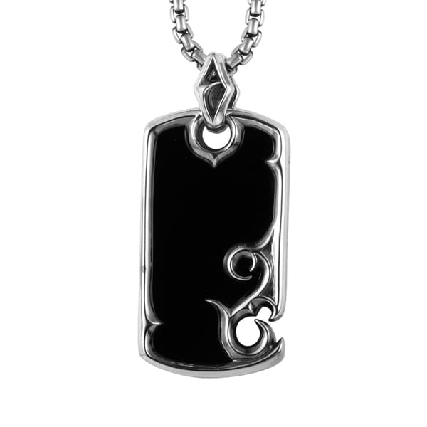 Shop Stephen Webster Sterling Silver Dog Tag Pendant with 20-inch Chain - Free Shipping Today ...