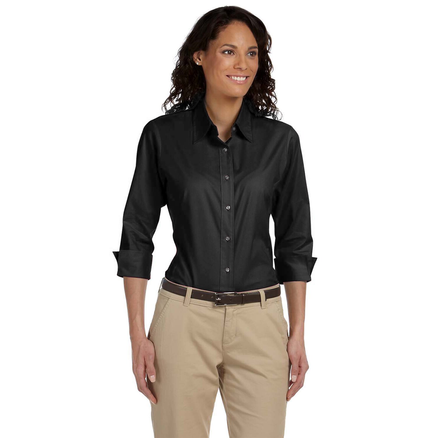 black shirt womens work