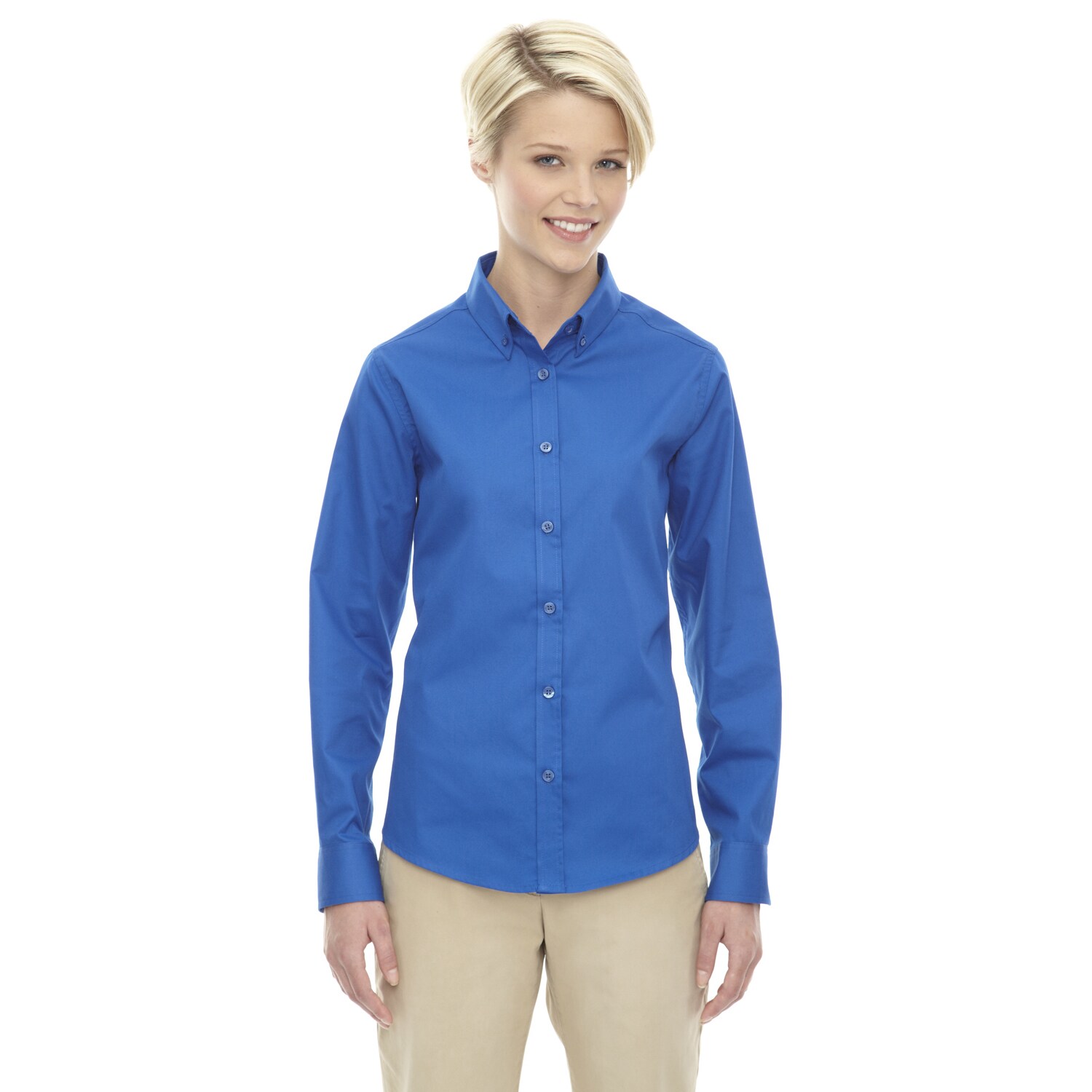 royal blue dress shirt womens