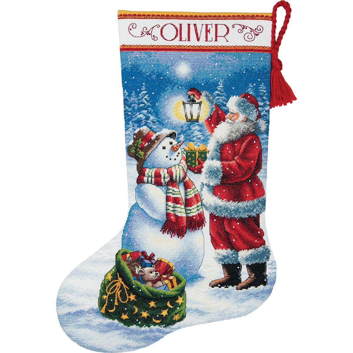 Dimensions Gold Collection Santa/'s Journey Stocking Counted Cross Stitc-16/" Long