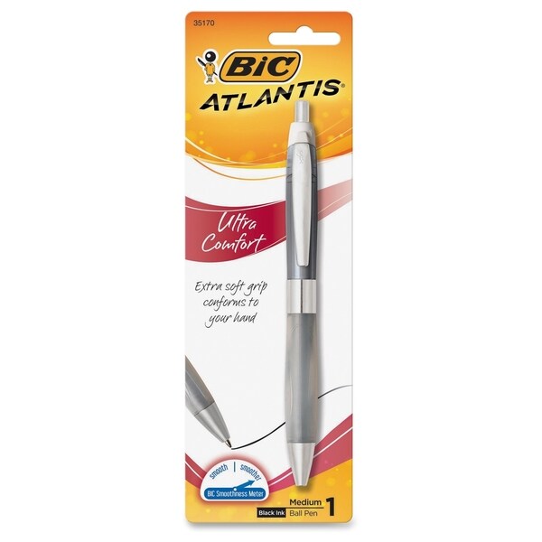 BIC Atlantis Ultra Comfort Ball Pen - Black