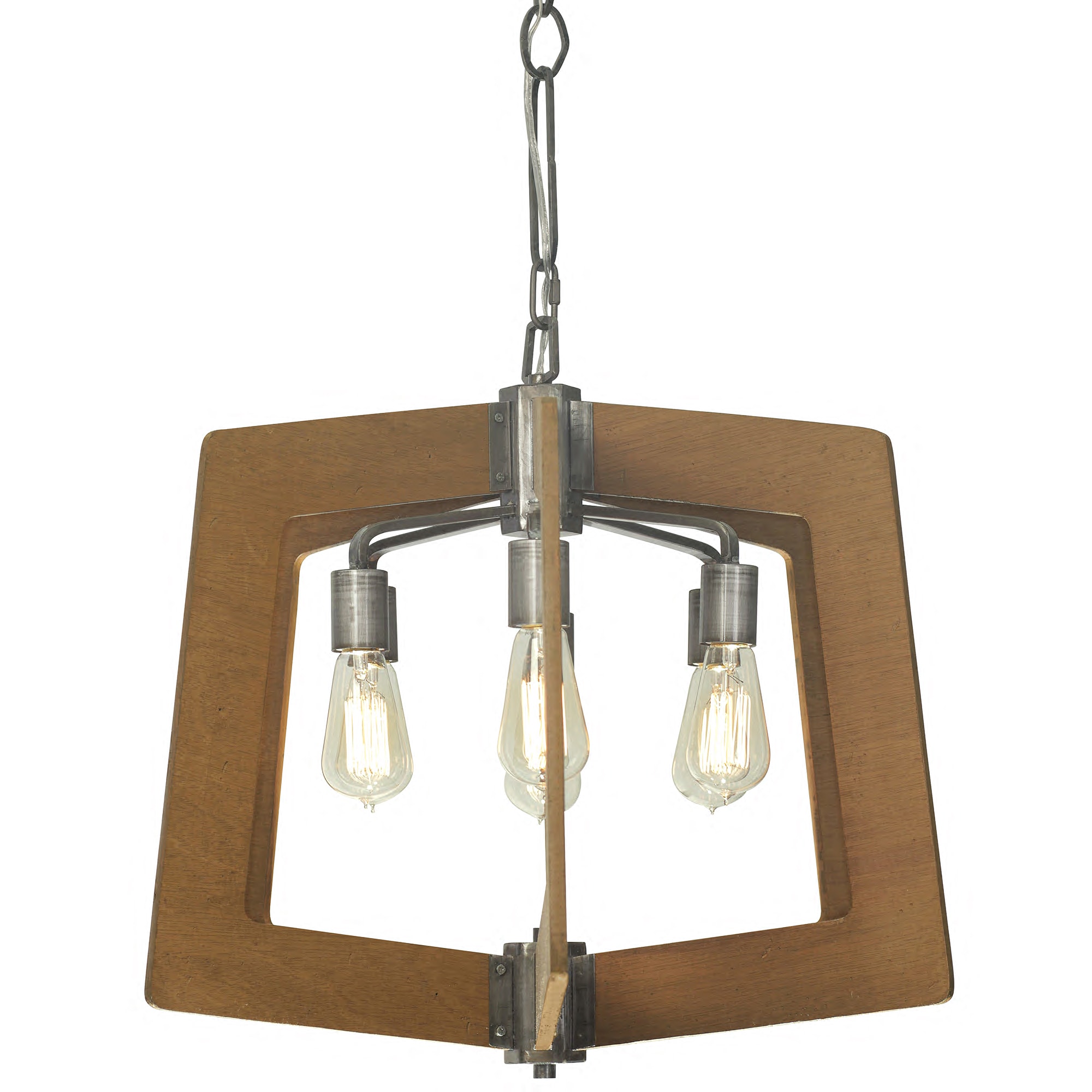 Lofty 6-Light Chandelier (Wheat and Steel) - Chandeliers For Bedrooms by Overstock.com