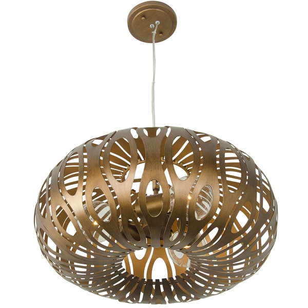 Varaluz Masquerade 3-Light Donut Pendant - Gold