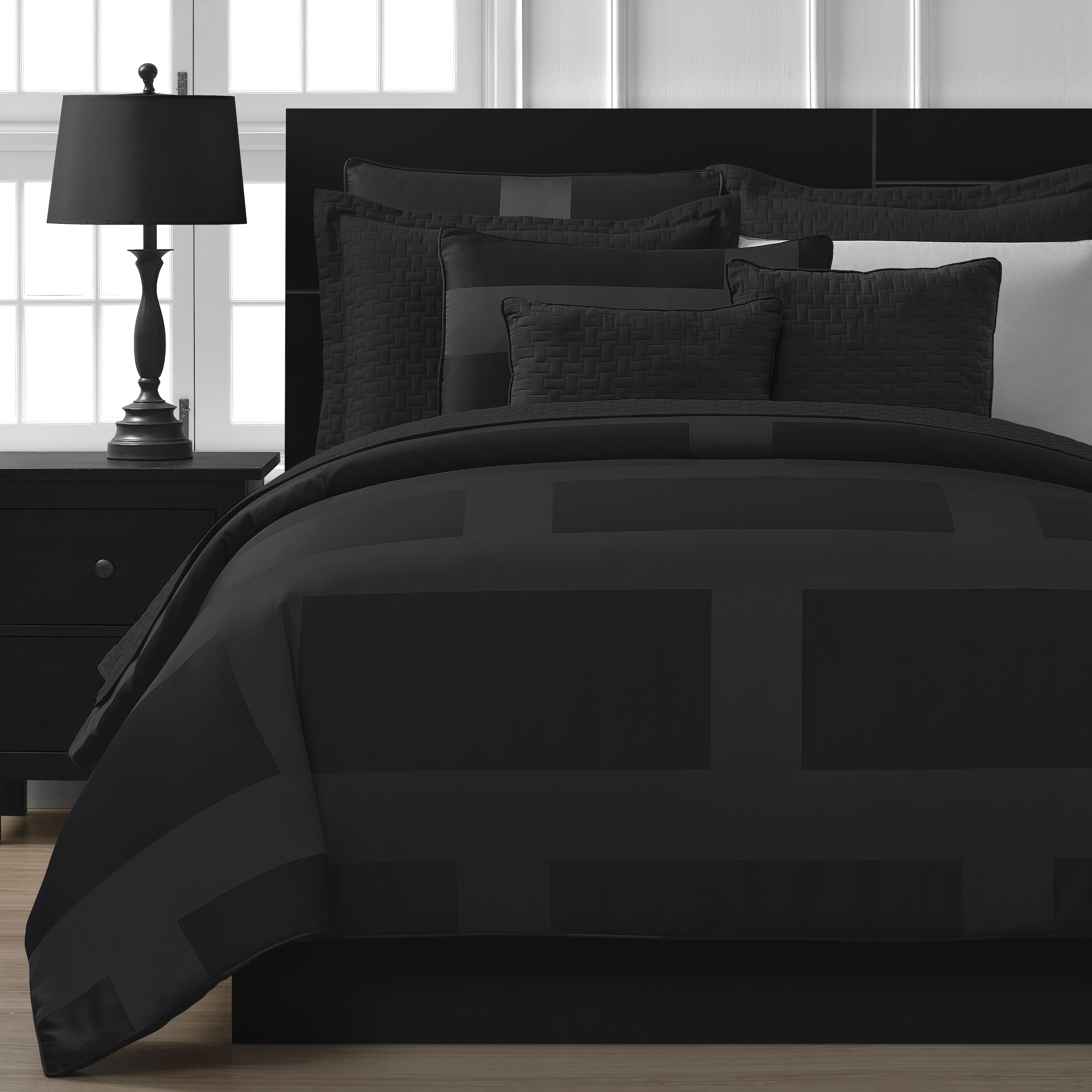 Shop Comfy Bedding Frame Jacquard 5 Piece Comforter Set Free