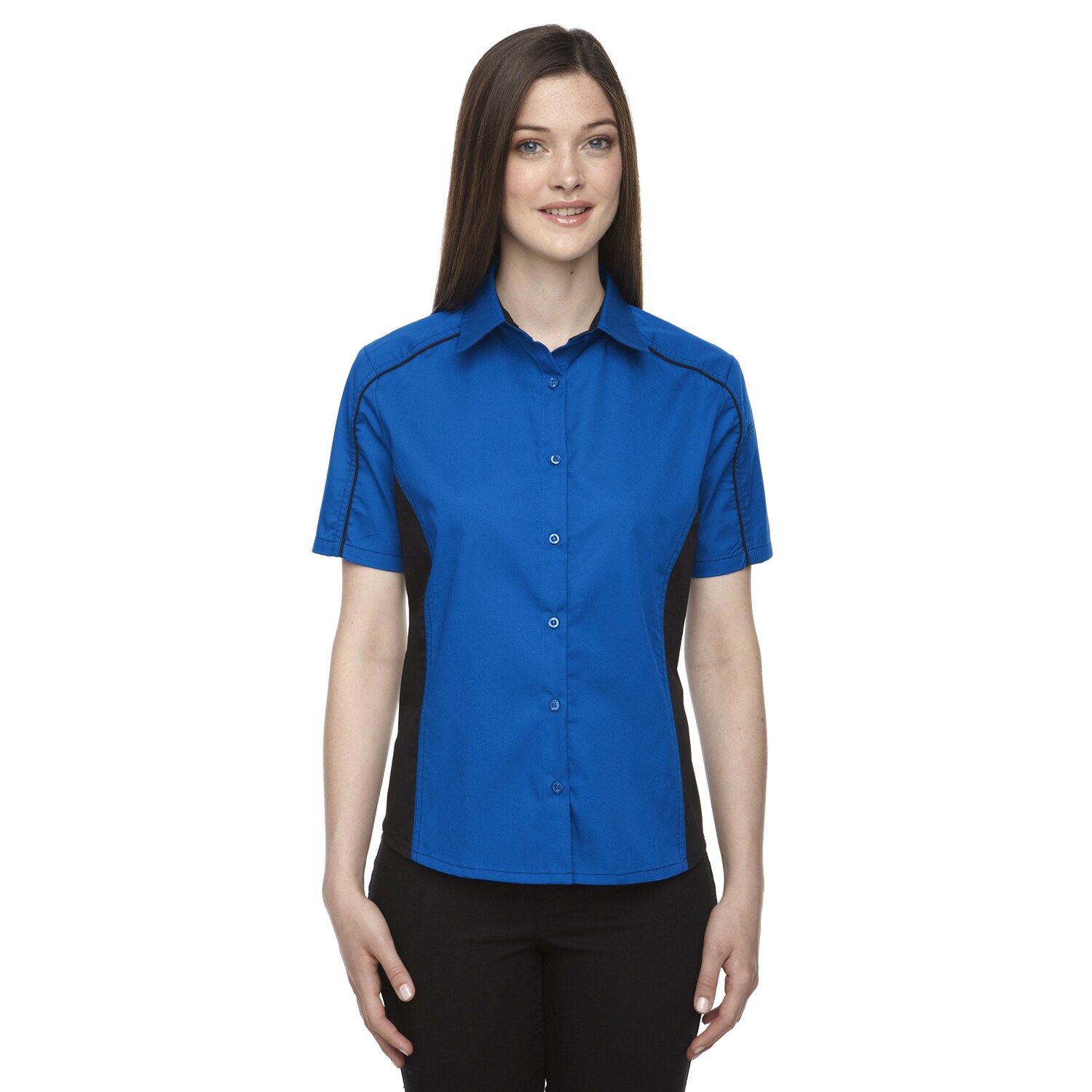 royal blue dress shirt womens