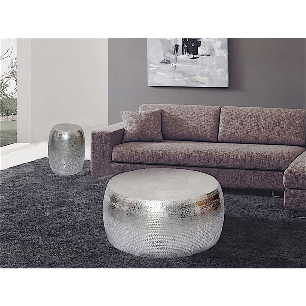 Marrakech Hammered Metal Round Coffee Table - On Sale ...