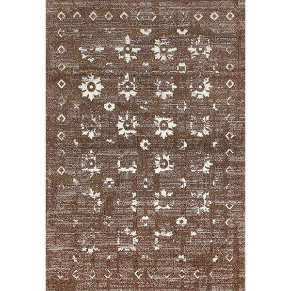 Persian Rugs Beverly Collection Gold Brown Beige Antique Styled Area